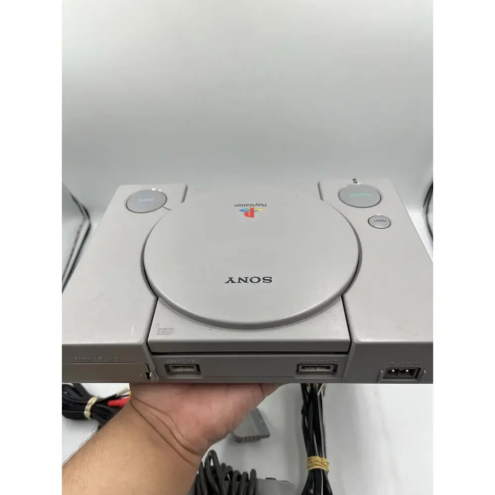 Sony PlayStation 1 Console + Original Controller & Cords - Tested Great